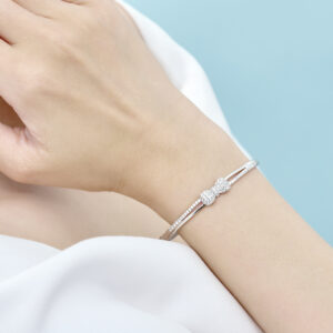 Vòng tay Bạc đính đá NLJSilver